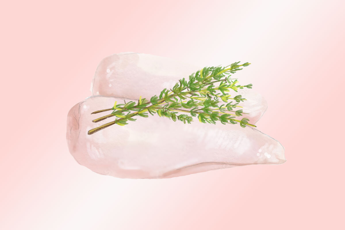 Zubereitung von gesundem Fleischgericht